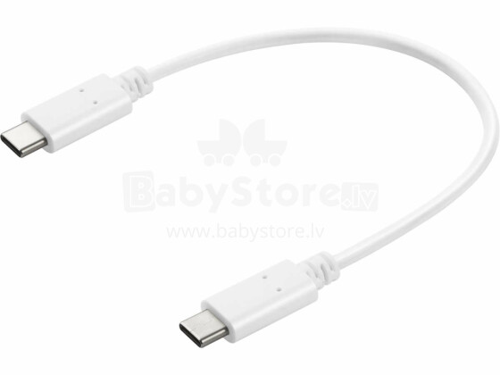 Sandberg 136-30 USB-C to USB-C Charge Cable 0.2m White