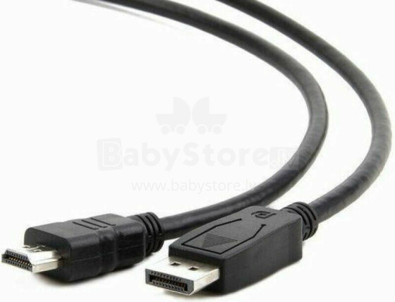 Kabel Gembird DisplayPort - HDMI 1,8 м черный (CC-DP-HDMI-6)