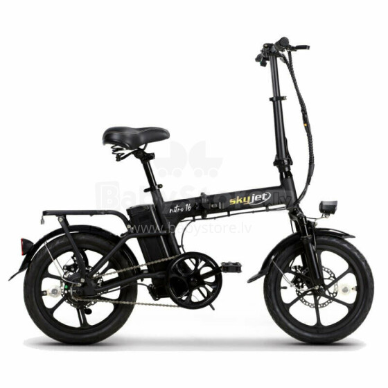 Elektriskais velosipēds SKYJET 16 Nitro melns