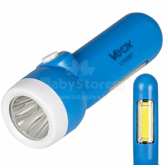 Ikonka Art.KX4276 Rechargeable 2-in-1 torch with side light