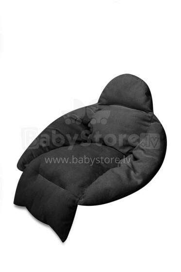 Ikonka Art.KX3949 Erškėtrožių lizdo pagalvėlė juoda