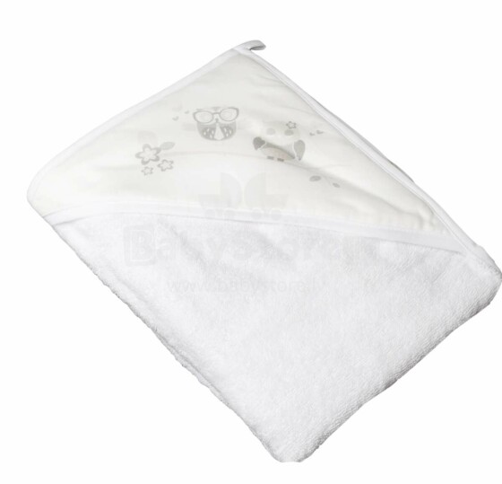 Tega Baby Towel Owl Art.SO-007 Детское хлопковое полотенце с капюшоном,80*80 см