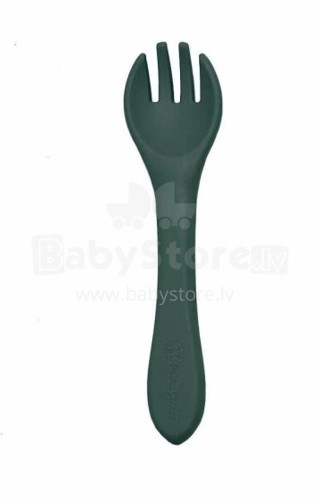 La Bebe™ Basic  Silicone Fork Art.169083 Misty Green Mīkstā silikona dakšiņa 14 cm,no 6 mēn