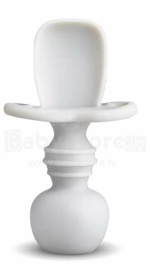 La Bebe™ Basic  Silicone Spoon Art.169085 Light Beige rožės minkštas silikoninis šaukštas (1 vnt.)