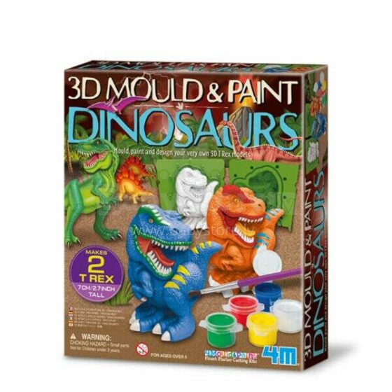 4M 3D liejimas ir dažai Dinozaurai
