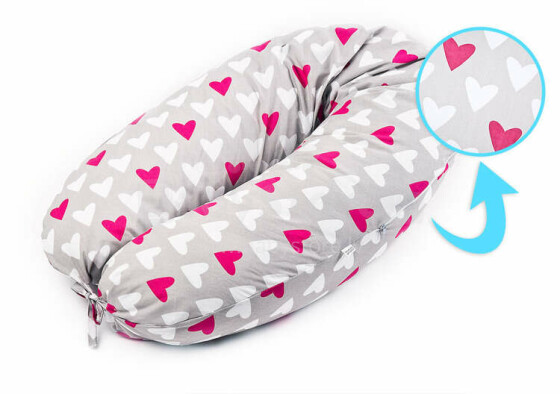 XL Pregnancy Pillow PINK HEARTS 