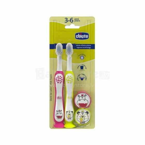 174744 HIPPO AND PANDA TOOTHBRUSH 3-6Y