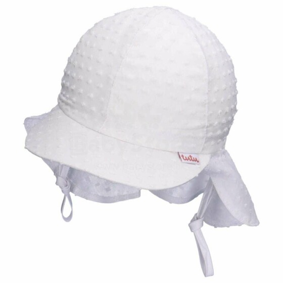 TuTu Hat Art.6186 White  hat-panama with laces