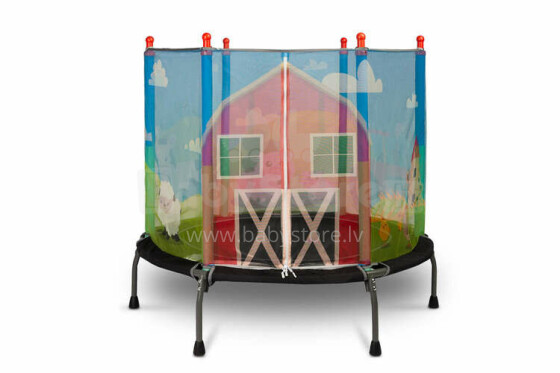 Toyz Children Trampoline Art.169643 Farm Складной батут с защитной сеткой