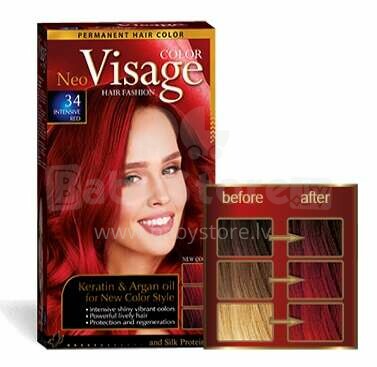 Hair Color Visage 34 Intensive Red