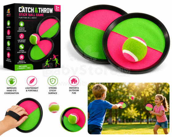 I-Toys Catch Ball Set Velcro Art.172280 Catch Ball Game Set