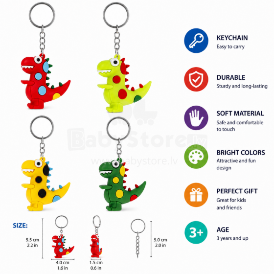 I-Toys Key Chain Dino Art.172783  Dinosaur Keychain