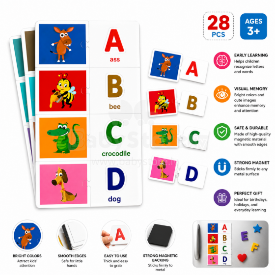 I-Toys Magnetic Alphabet Art.173127 Magnetic Alphabet Learning Set