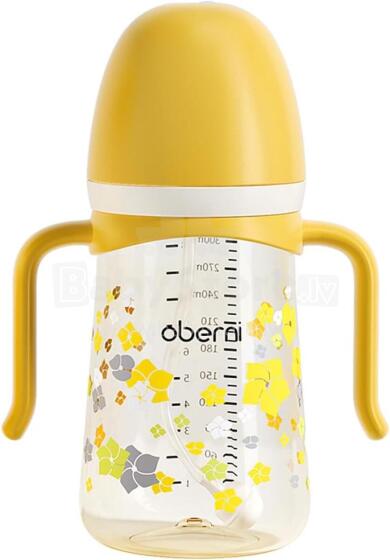 Oberni Learning Cup Art.177506 Yellow Обучающая кружка с трубочкой для питья с 6 месяцев,300мл