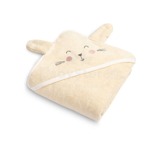 SOFT BATH TOWEL RABBIT 90X90 ECRU