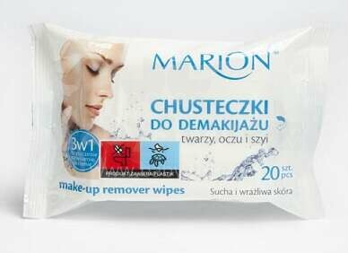 Салфетки для снятия макияжа Marion 20шт 0760