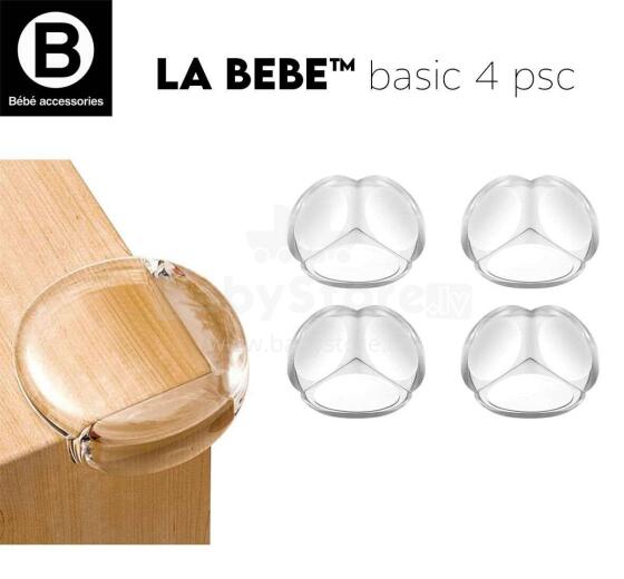 Bebe Basic ™ Safety Art.177813 Nurgakaitse silikoonist ümmargune 4 pcs