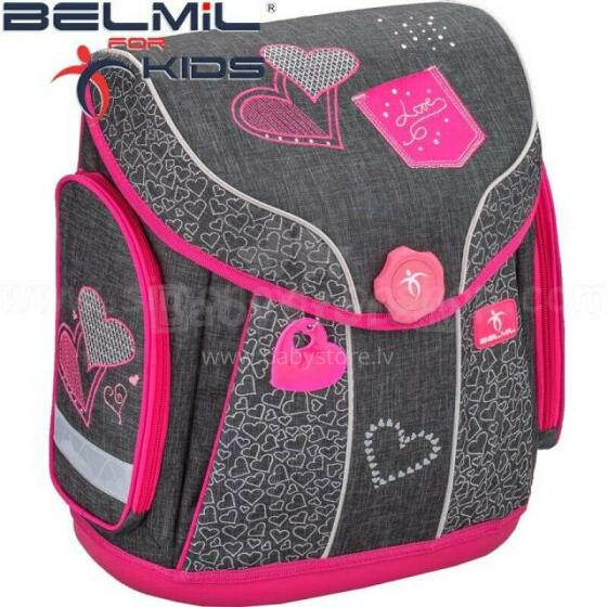 *Sākumskolas mugursoma Belmil 404-5 Jeans Love