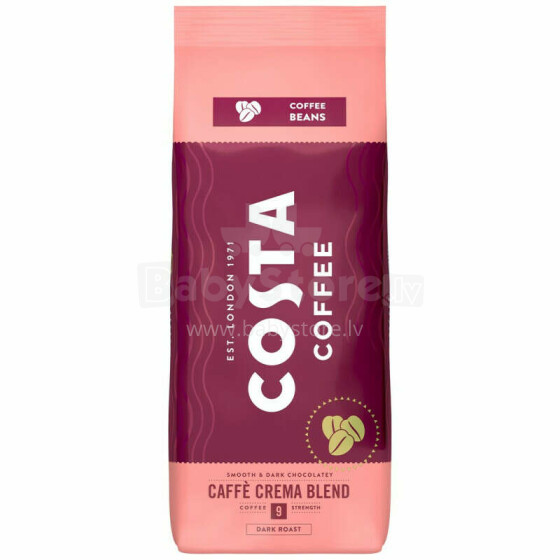 Costa Coffee Crema kafijas pupiņas 1 kg