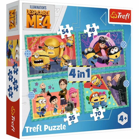 TREFL MINIONS Puzzle Set 4 in 1