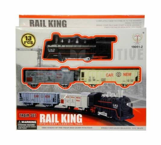 Dzelzceļš ar vilcienu RAIL KING Q8102