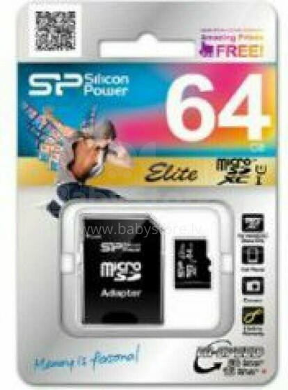 Karta Silicon Power Elite MicroSDXC 64 GB Class 10  (SP064GBSTXBU1V10-SP)