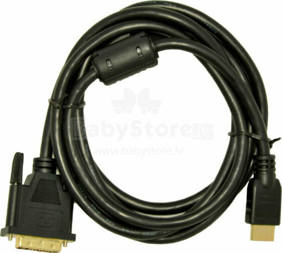 Кабель Akyga HDMI - DVI-D 1.8м черный (AK-AV-11)