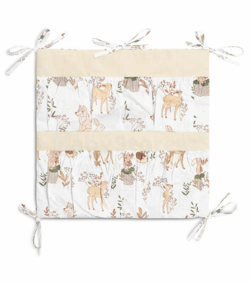 BED ORGANIZER THE WOLF AND FRIENDS BEIGE