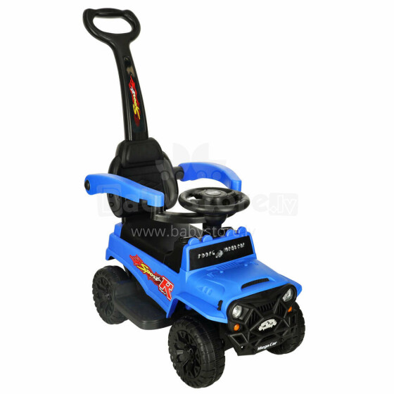 Ikonka Art.KX4412_1 Off-road car push ride with sound and lights blue