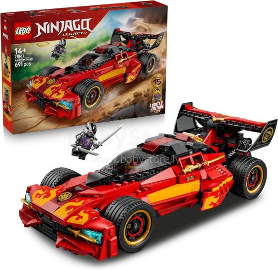 Lego Ninjago Art.71867 Konstruktors sacīkšu automašīna ar figūram,691 gab