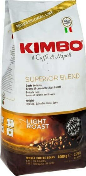 Kafijas pupiņas Kimbo Espresso Bar Superior Blend pupiņās 1 kg