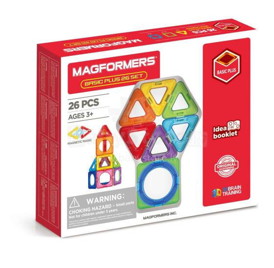 MAGFORMERS Basic Plus komplekts, 26 gab.