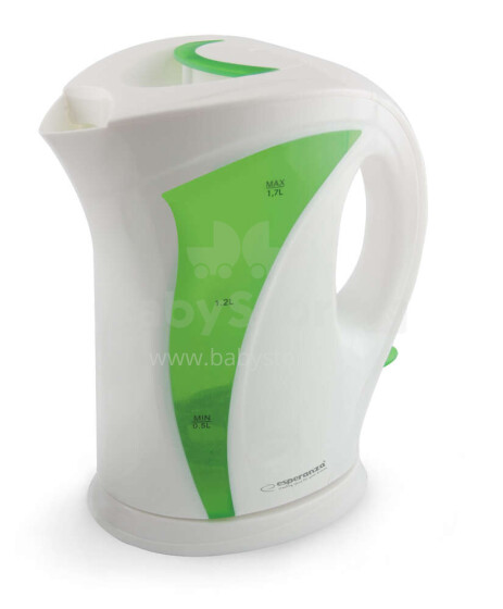 ESPERANZA ELECTRIC KETTLE IGUAZU 1.7 L WHITE/GREEN