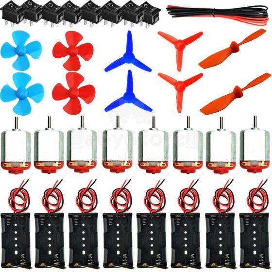 RUNCCI-YUN 8 Set DC Motors Kit Art.183007 Набор моторчиков для самолётиков