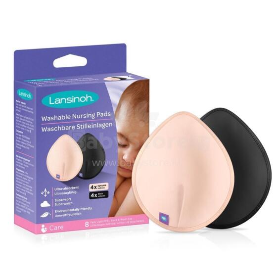 Lansinoh® Washable Pads  Art.20387  Многоразовые вкладыши для бюстгалтера 8шт