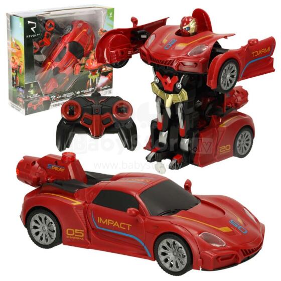 Ikonka Art.KX3666 Transformerio robotas lenktyninis automobilis Revolt TRANSFORMING ROBOT RACER