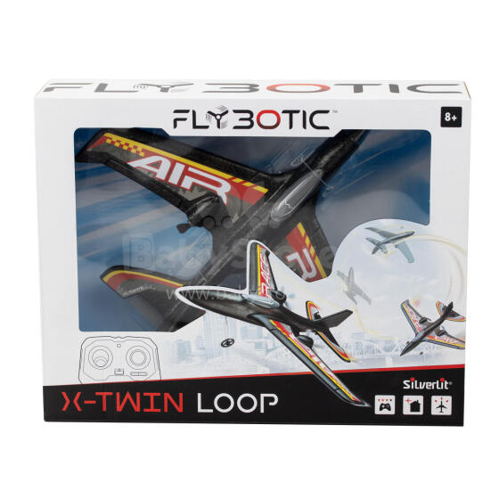 FLYBOTIC raadioteel juhitav lennuk  X-Twin Loop, 29cm