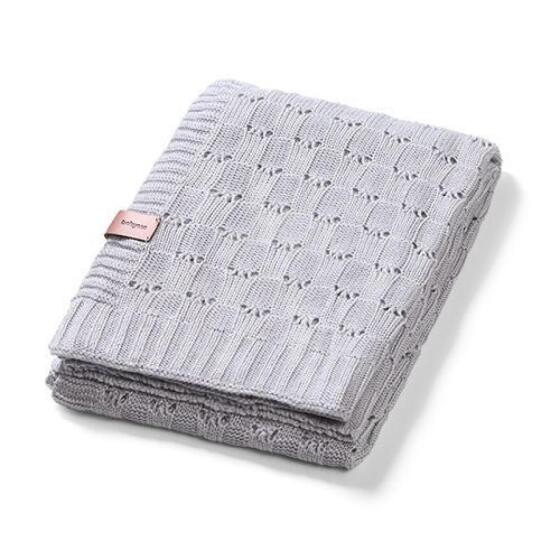 1479/02 BAMBOO KNITTED BLANKET GREY