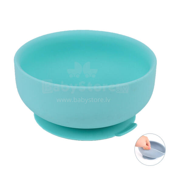 Little Eater Art.bowl04 Mint Green Silikona pielipošā bļoda