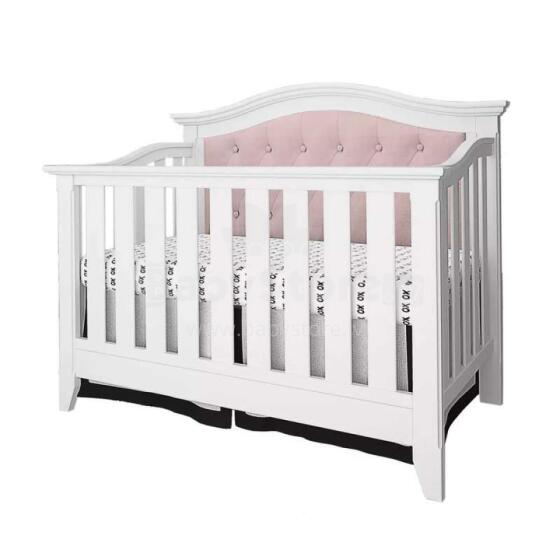 Lepinkids Bed  Art.MO-17 White/Pink Koka gulta 140x70cm