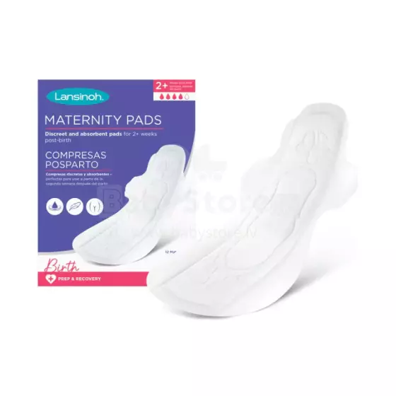 Lansinoh Maternity Pad M Art.69730 Послеродовые прокладки M размер 12 шт