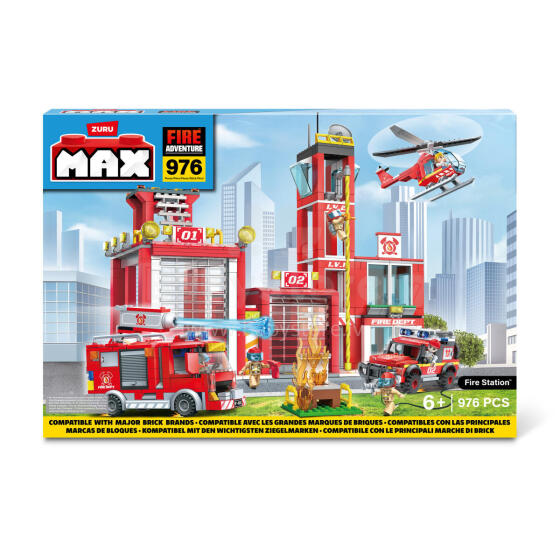 MAX CITY konstrukrtor Fire Station, 933 tk