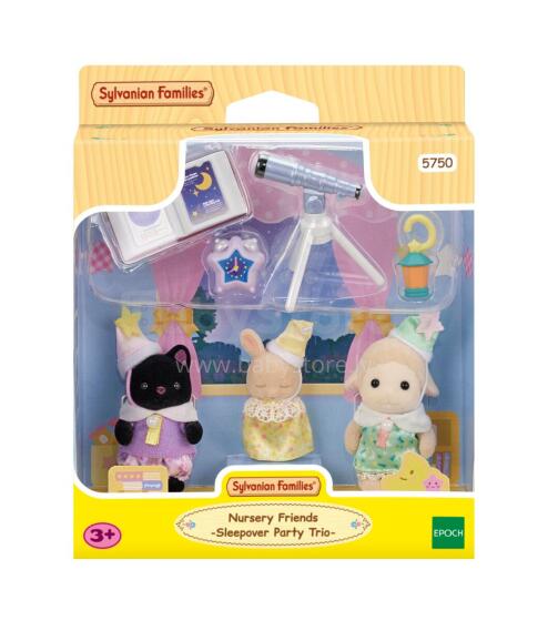 SYLVANIAN FAMILIES Rinkinys „Pižamų vakarėlis“