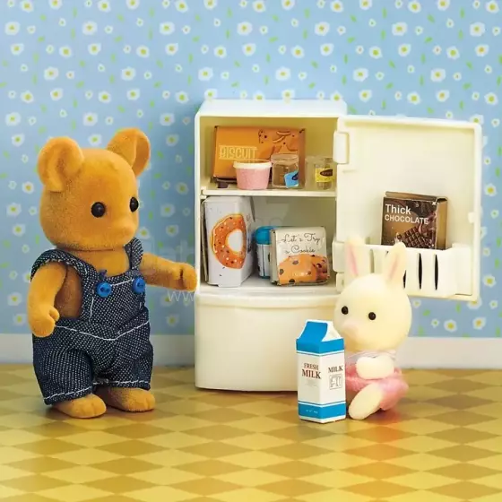 Stomble Family Toys Compatible with Sylvanian Families Art.184121 Набор холодильник с аксессуарами (совместимо с Sylvanian Families)
