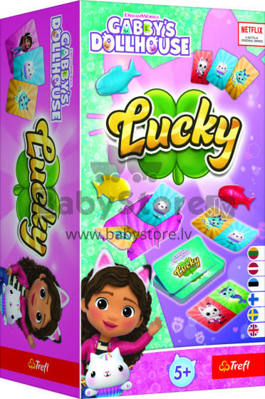 TREFL GABBY´S DOLLHOUSE Board Game Lucky