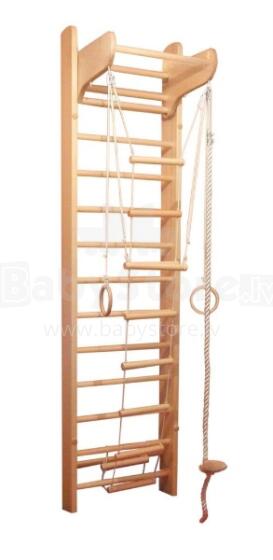 Climbing Rack Art.R2U Col.001 Wooden Climbing Wall Set 110x67x10cm