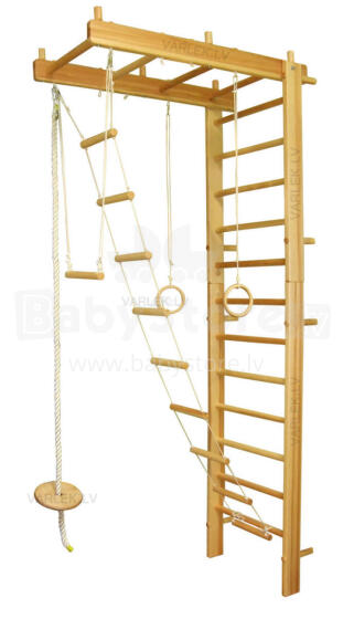 Climbing Rack Art.R7U Col.001 Комплект шведской деревянной стенки 130x67x10cм