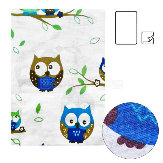 La Bebe™ Cotton 75x100 Art.184572 Owl  Laste puuvillane suletekk kate