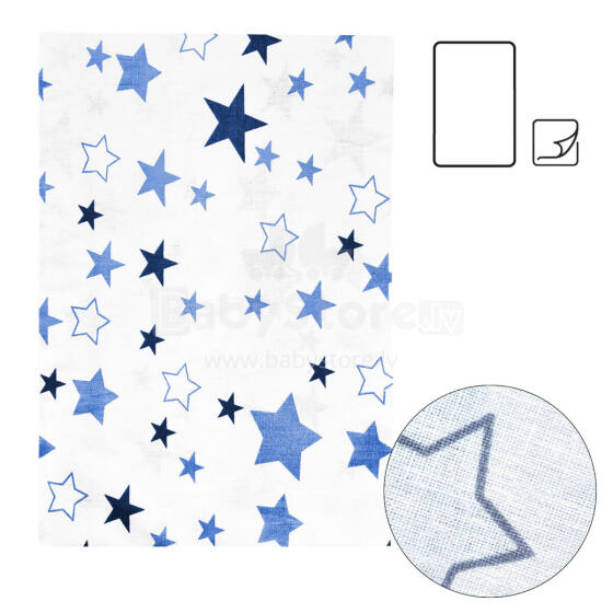 La Bebe™ Cotton 75x100 Art.184573 Stars Laste puuvillane suletekk kate