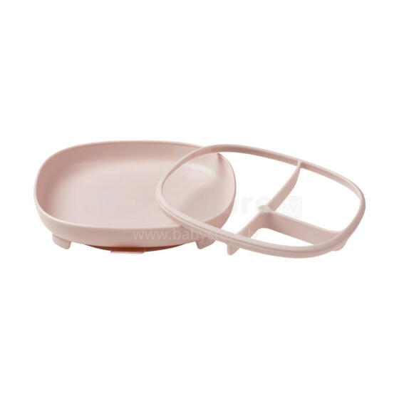 Plate with suction cup 2in1, blush, b.box